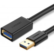 Kabel USB 3.0 przedłużający UGREEN 1.5m (czarny)