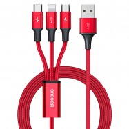 Baseus kabel 3w1 z końcówkami USB - USB Typ C /...