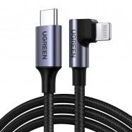 Kabel USB-C do Lightning Kątowy MFI UGREEN...