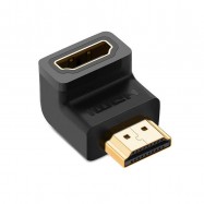 Ugreen adapter łącznik kątowy HDMI dolny czarny