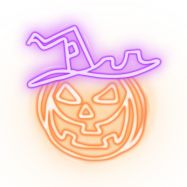 Neon PLEXI LED HALLOWEEN ZAKLĘTA DYNIA...