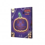 Neon PLEXI LED HALLOWEEN WESOŁA DYNIA Pomarańcz...