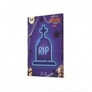 Neon PLEXI LED HALLOWEEN RIP Nagrobek Niebieski...