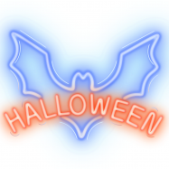 Neon PLEXI LED HALLOWEEN Niebieski Czerwony USB...