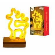 Neon Wood Stand LED RENIFER biały ciepły 2X AA...