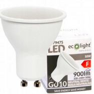 Żarówka LED GU10 10W 230V 4000K 900lm Ecolight EC79475