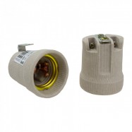 Gniazdo ceramiczne E27 z uchwytem EC20679