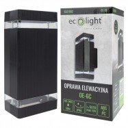 Oprawa elewacyjna plastik OE-6C 2xGU10 CZARNA...
