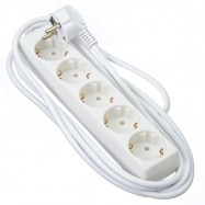 Extension cord 5 sockets with...