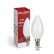 Żarówka LED C35 230v 5w 4000k e14 świeczka