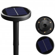 SOLARA PLATO 1W CCT IP65 126x51x290mm CZARNY...
