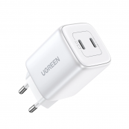 Szybka ładowarka GaN 2 x USB-C 45W QC PD -...