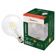 ŻARÓWKA DEKORACYJNA LED FILAMENT GLOB KULA G95 E27 230V 4W 2700K 380lm ŚCIEMNIALNA SPECTRUM WOJ+14643