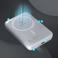 Powerbank magnetyczny Wozinsky WRW349YWS 10 000...