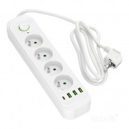 Przedłużacz CONNECTO 4gn+USB/3m/Zu+W/1,5mm...