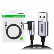 Kątowy kabel przewód USB (prosty) - USB Typ C...