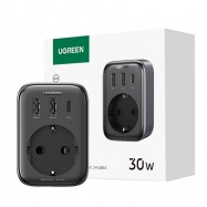 Ładowarka Sieciowa z Gniazdem AC, 2x USB, USB-C...