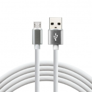 Kabel przewód silikonowy USB - micro USB 150cm...