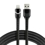 Kabel przewód pleciony USB - Lightning RGB LED...