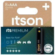 BAT AAA LR03 8PAK ITSON ITSPREMIUM LR03IPR/8HH