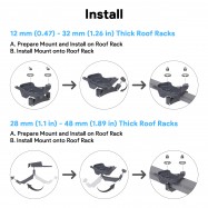 EP-SK0096 RVSUV Roof Rack Mount For Starlink Mini