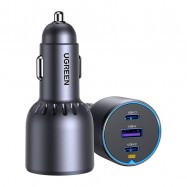 Ładowarka samochodowa 2x USB-C + USB, 75W...