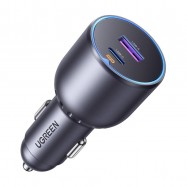 Ładowarka samochodowa USB-C + USB, 63W (czarna)...