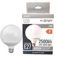 LED Bulb Globe G120 E27 25W 2500lm 4000K...