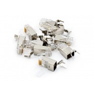 RJ45 Plug (8P8C) Cat 6A Shielded, Universal,...