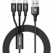 Kabel USB Baseus Rapid Series 3w1 2xLightning /...