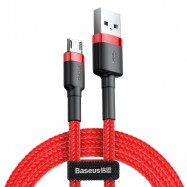 Kabel Micro USB Baseus Cafule 2.4A 1m czerwony