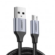 USB 2.0 A to Micro USB Cable Aluminum Braid 2m Bla