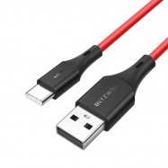 Kabel USB-C BlitzWolf BW-TC13 3A 0,3m (czerwony)