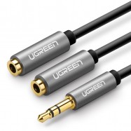 Rozdzielacz audio AUX UGREEN kabel jack 3,5 mm,...