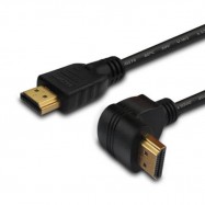Kabel HDMI-HDMI 2.0 1,5m kątowy 4K 3D