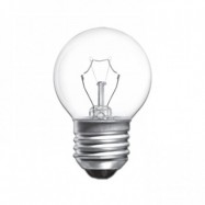 Incandescent bulb lamp P45 230V E27 7W clear