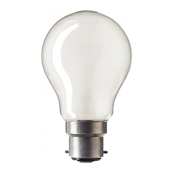 Incandescent bulb lamp A55 230V B22 100W frosted