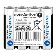 Baterie alkaliczne LR6 AA everActive PRO - 4 szt.