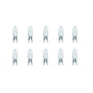 10x Halogen G9 230V 53W Clear eco
