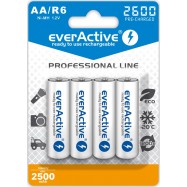4x Akumulatorki Baterie AA R6 EverActive...