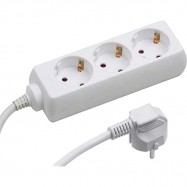 Extension cord 3 sockets with grounding 10M